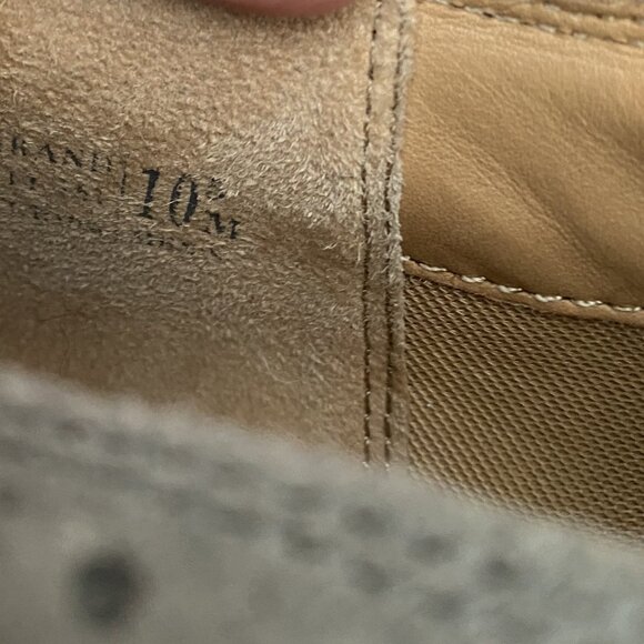 Cole Haan Gray Suede Oxfords with Red Laces - Picture 6 of 6